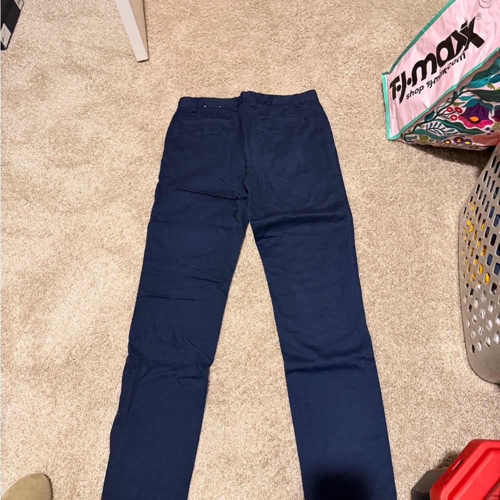 Navy Brooks Brothers Fleece lined Pants
